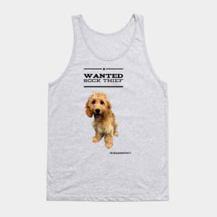 Cockapoo / Doodle Dog Sock Thief Tank Top